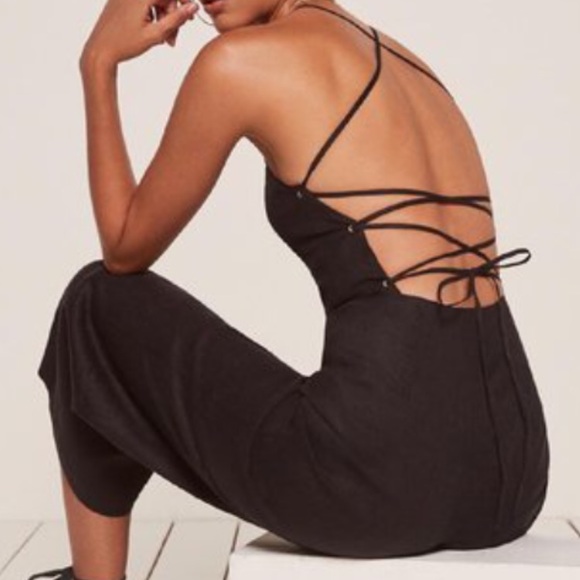 Reformation Pants - Black Reformation Oregano Jumpsuit